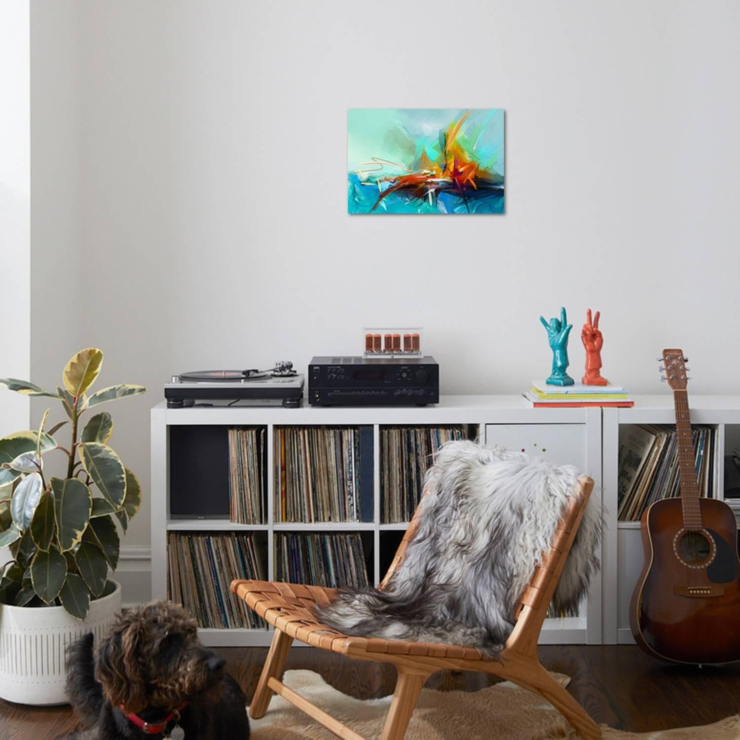 Amazon.com: ART.COM Wall Art Print Abstract Colorful Oil Painting